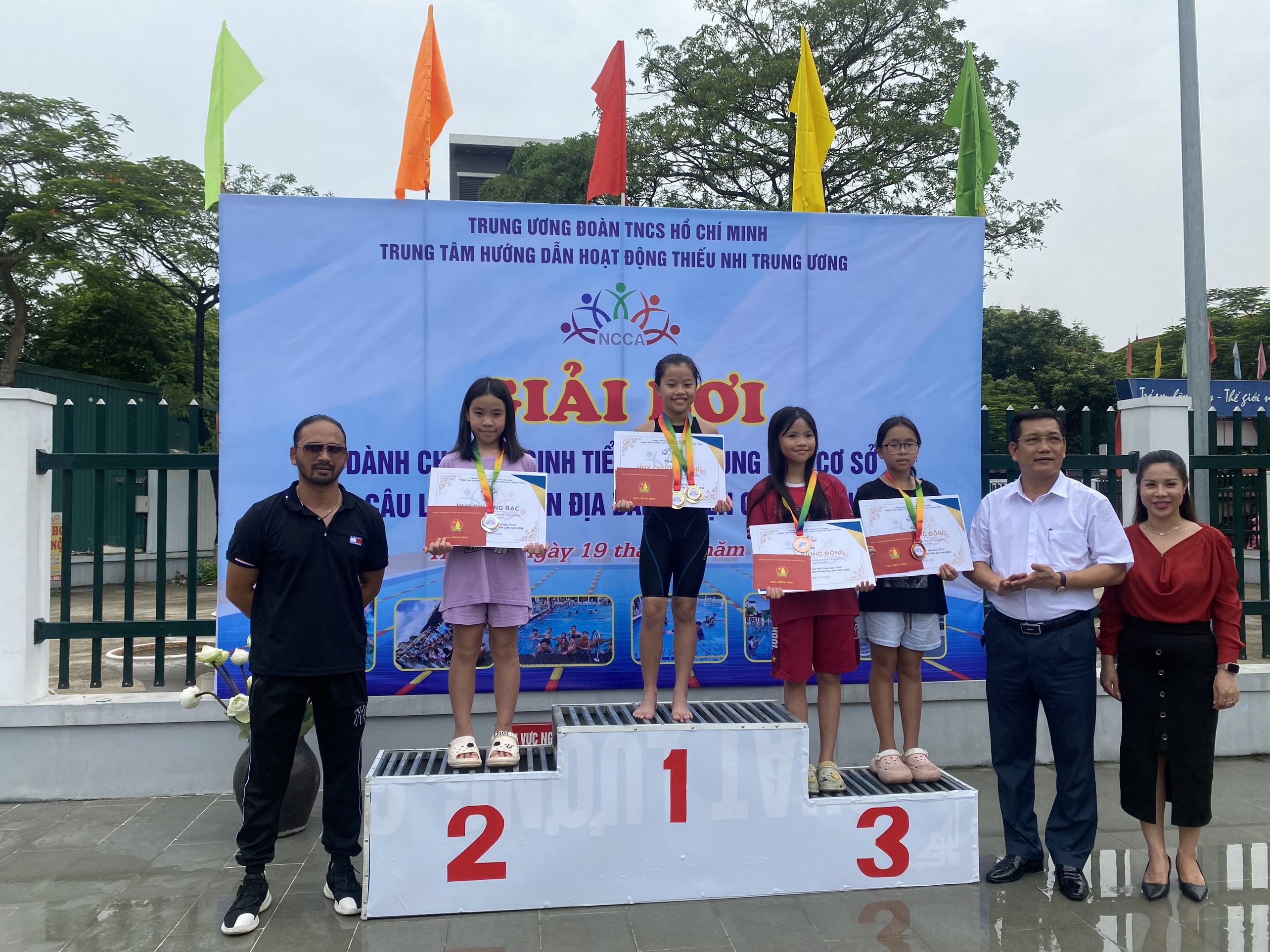 Giải bơi dành cho học sinh Tiểu học, THCS và các Câu lạc bộ trên địa bàn huyện Gia Lâm, năm 2023