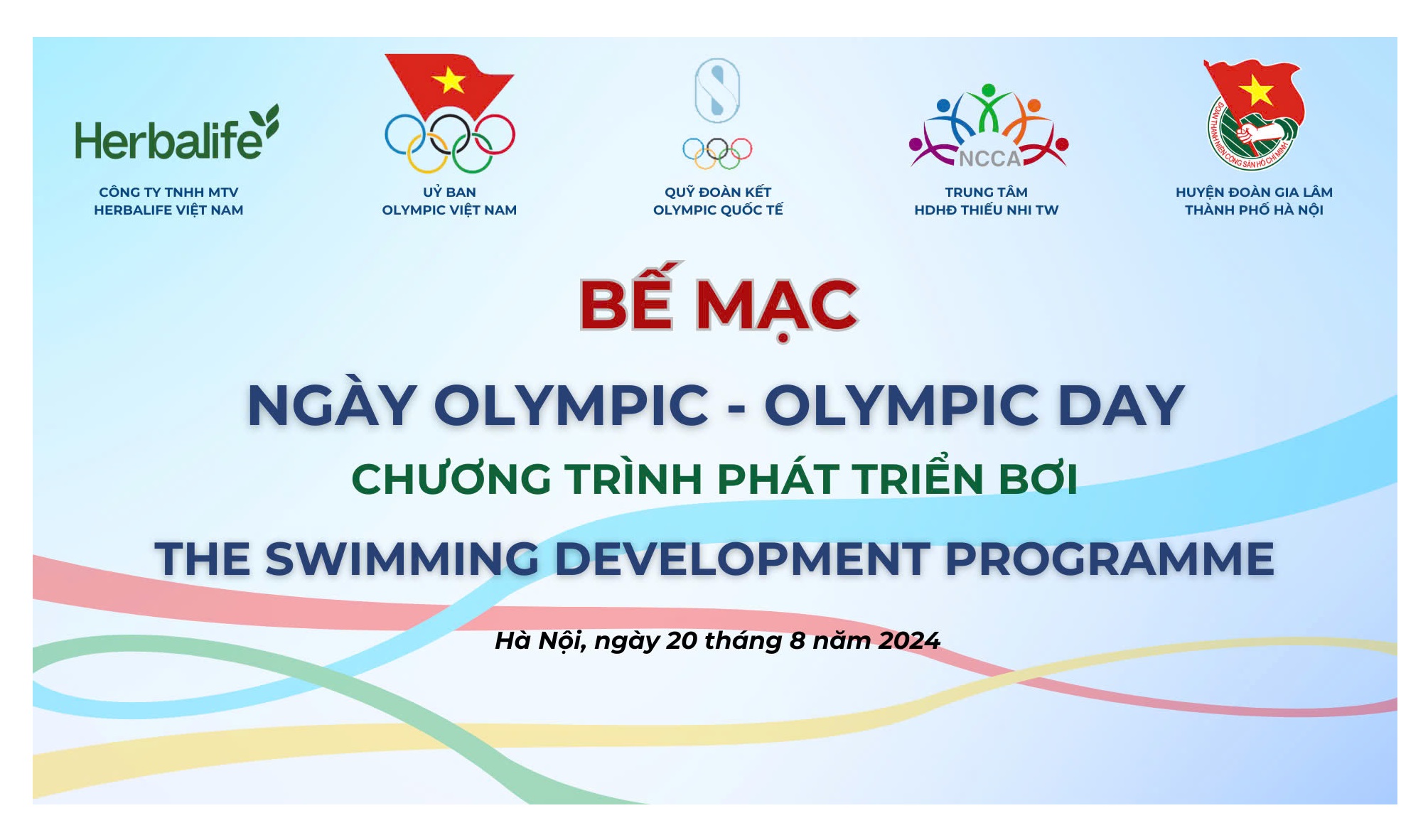 Bế mạc Chương trình “Ngày Olympic - Chương trình phát triển Bơi” năm 2024