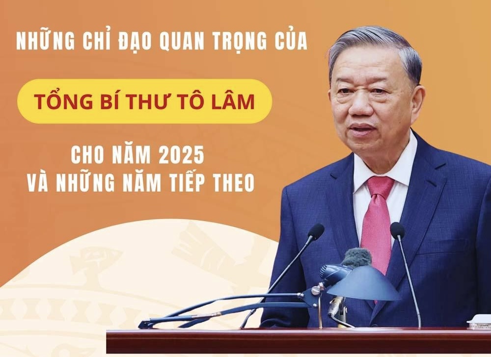 Những chỉ đạo quan trọng của Tổng Bí thư Tô Lâm cho năm 2025 và những năm tiếp theo